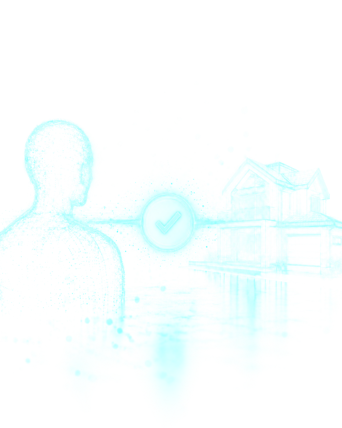 Person and house connected through a presence journey